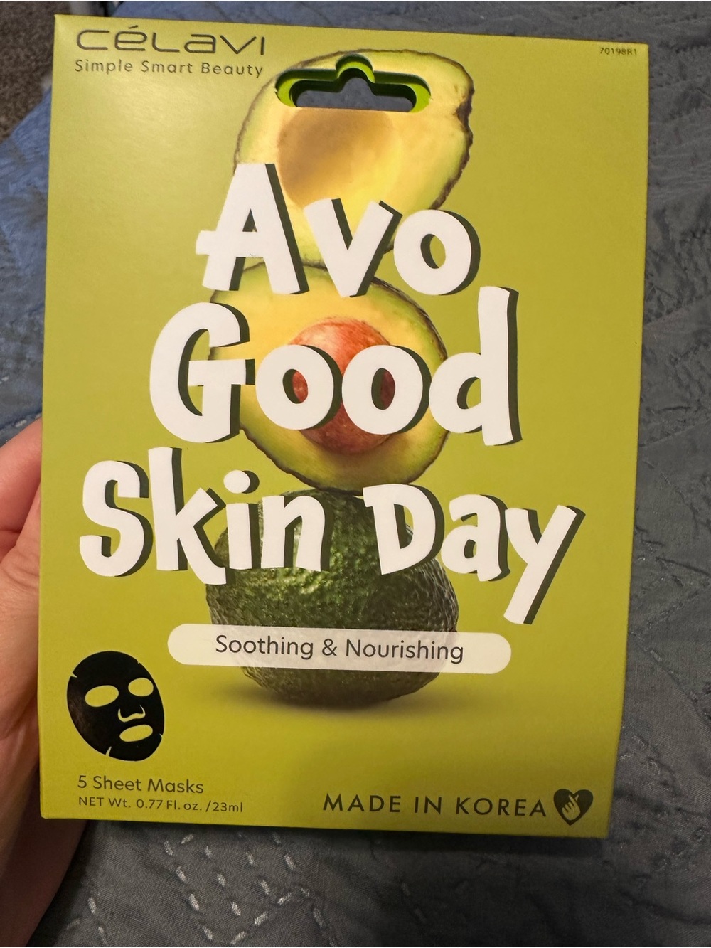 CÉLAVI Avo Good Skin Day Sheet Masks